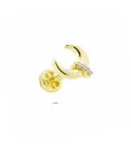 Glorria Altın Hilal Tragus Piercing