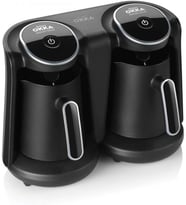 Okka Arzum OK006-K OKKA Minio Duo Türk Kahvesi Makinesi, 8 Fincan Kapasite, 880 W, Krom