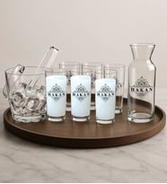 BK Gift Kişiye Özel 9 Parça Paşabahçe Rakı Bardağı & Karaf & Buz Kovası Seti–1, Erkeğe Hediye, Babaya Hediye, Babalar Günü Hediyesi