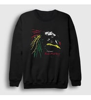 Presmono Unisex Siyah Forever Bob Marley Sweatshirt 264898tt