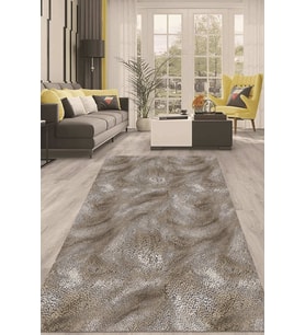 Dijital Kaymaz Taban Yıkanabilir Modern Renkli Salon Halısı Mutfak Halısı Yolluk ND-HT-826 (Çok Renkli)