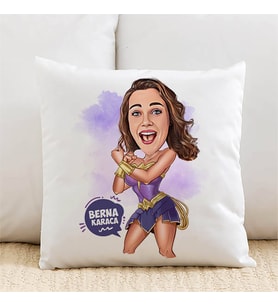 Kişiye Özel Zeyna Karikatürlü Kişiye Özel Yastık