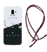 Samsung J6 Plus J7 Prime J7 Pro M20 Kılıf Boyun Asklı Rasta Silikon Life and Death 1339