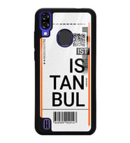 Reeder P13 Blue Uyumlu Bilet Tasarımlı Glossy Telefon Kılıfı