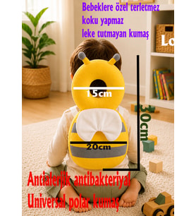 Teknor Bebek Kafa Koruma Yastığı Arı Model 20x30 Ebat Sarı-gri