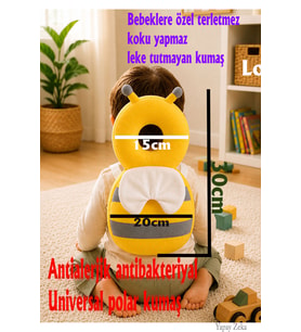 Teknor Bebek Kafa Koruma Yastığı Arı Model 20x30 Ebat Sarı-gri