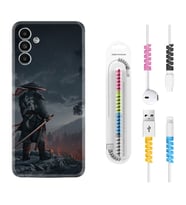 Samsung A23 A31 A32 A50 A51 A52 A53 A70 Kılıf Kablo Koruma Spiral Silikon Warrior 1653