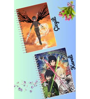 Owari no seraph defter seti 2 adet A4 boyutu 21*30 çizgili + kareli 60 syf