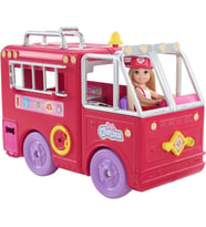 Barbie Chelsea İtfaiye Aracı Oyun Seti, Chelsea (15 Cm), Itfaiye Aracı, 15'Ten Fazla Aksesuar, Çıkar (Çok Renkli)