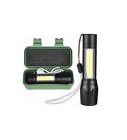 Süper Parlak 3 Fonksiyonlu Usb Şarjlı Flaşörlü Led El Feneri Acil Durum-Kamp Feneri 5W Polis Feneri