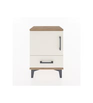 Arges Komodin 2 Raflı Tek Kapaklı 44x30x64 Çam-Aytaşı
