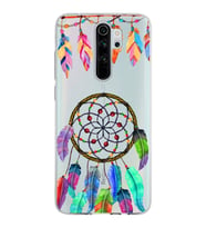 PrintiFy Xiaomi Redmi Note 8 Pro ile Uyumlu 1mm Slim Fit Nazar Boncuğu 6 Baskılı Şeffaf  Kılıf