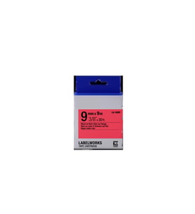 Tonersepeti Epson Pastel LK-3RBP Siyah Kırmızı Muadil Etiket 9mm C53S653001