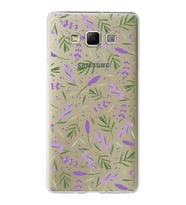 PrintiFy Samsung Galaxy A7 ile Uyumlu 1mm Slim Fit Water Color 3 Baskılı Şeffaf  Kılıf