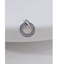 Halka X Artı Model Kıkırdak Piercing Tragus Helix Silver Gümüş Renk ve Altın Kaplama Gold Küpe (Gümüş)