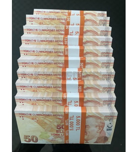 YENİ 1000 ADET 50 TL GEÇERSİZ EĞLENCE OYUN ŞAKA  DÜĞÜN PARASI