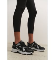 Muggo MOJEH Kadın Ortopedik Günlük Garantili Bağcıklı Yürüyüş Koşu Sneaker Spor Ayakkabı (Siyah)