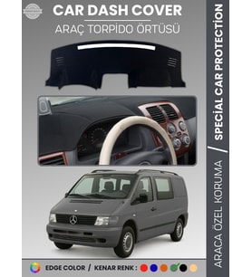 MERCEDES VITO W638 (1996-2003) Torpido Örtüsü Premium Kalite Torpido Koruma Özel Kesim UV Koruma