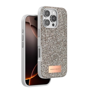Onegif Apple İphone 16 Pro Bright Simli Kapak - Gold