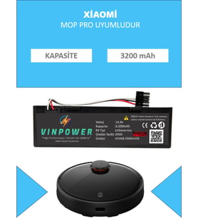 XIAOMI MOP P  Robot Süpürge Uyumlu Batarya 3200 mAh