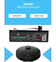 XIAOMI MOP P  Robot Süpürge Uyumlu Batarya 3200 mAh