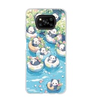 Poco X3 Pro / X3 NFC Uyumlu Panda Tasarımlı Şeffaf Telefon Kılıfı