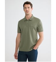 LCWAIKIKI Classic Haki Polo Yaka Erkek Tişört