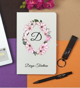 Öğretmene Hediye Kişiye Özel Defter Kalem ve Anahtarlık Hediye Seti