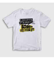 Presmono Unisex Çocuk Beyaz Good 5 Seconds Of Summer T-Shirt 78819tt