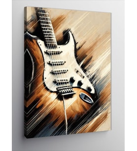 Kanvas Tablo Elektro Gitar Enerjisi