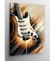 Kanvas Tablo Elektro Gitar Enerjisi