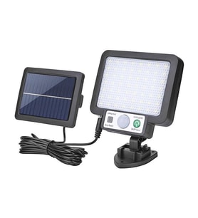 Powermaster JX-F56 Solar Panelli Hareket Sensörlü Üç Modlu Duvar Lambası