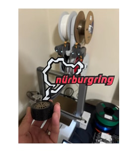Nürburgring Temalı Masa Dekoru