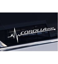 Corolla Yan Cam Sticker Oto Kapı Çıkartma Tuning oto 20 cm x 7 cm yazı 501