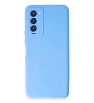 Newface Tecno Camon 18 Kılıf First Silikon - Mavi