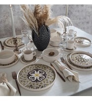 Keramika Timeless Brown Stackable Yemek / Kahvaltı Takımı 20 Parça 4 Kişilik 21972-73