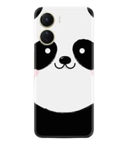 Vivo Y16 Kılıf Silikon Desen Özel Seri Sevimli Panda 1794