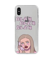Iphone Xsmax Uyumlu Blah Blah Blah Mean Girls Desenli Şeffaf Telefon Kılıfı