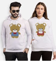 Tshirthane Ayıcık Sevgili Kombinleri Kapüşonlu Kombini (Tek Ürün Fiyatıdır.)