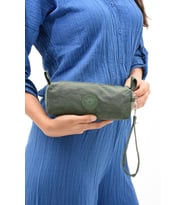 Tek Bölmeli Kalemlik (Yıkanabilir ve Su Geçirmez, makyaj çantası ) Yeşil (Model: 571-15H)