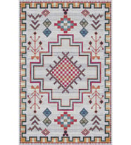 Eliana Home Baskılı, Yıkanabilir Kaymaz Taban Salon Halısı LNA0207-SD805 100x150 cm (Krem)