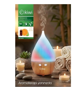 Kiwi KAH-6616 Ultrasonik Aroma Difüzörü 120ml Usb-C Şarjlı