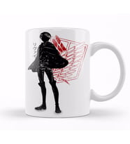 Attack On Titan Crimson Levi Kupa Bardak Porselen