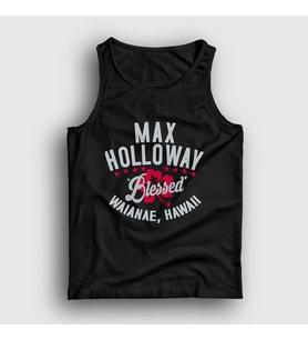 Presmono Unisex Siyah Blessed Mma Ufc Max Holloway Atlet