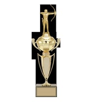ODAK KUPA - Figürlü Kupalar - Okçu Figürlü Kupalar FG-068 B - 44 cm
