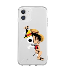 Iphone 11 Uyumlu One Piece Luffy Tasarımlı Şeffaf Telefon Kılıfı