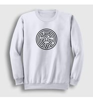 Presmono Unisex Beyaz Maze Westworld Sweatshirt 224567tt (Beyaz)