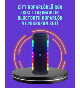 Ev Dış Mekan Kullanımına Uygun Rgb Işıklı Hoparlör - Lisinya