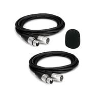 Lastvoice XLR TO XLR Stereo 3 Metre Mikrofon Kablosu 2Lİ SET Sünger Hediye (MC2103X)