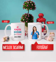 Kadın Doğum Uzmanı Kupa Bardak Fotoğraflı